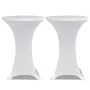 Elastic tablecloth for high table 4 units white Ø70 cm by vidaXL, Covers - Ref: Foro24-279069, Price: 38,04 €, Discount: %