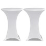 Elastic tablecloth for high table 4 units white Ø70 cm by vidaXL, Covers - Ref: Foro24-279069, Price: 38,72 €, Discount: %