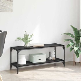 Gabinete de TV Roble Negro 100x33x41cm