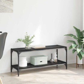 Gabinete de TV Roble Negro 100x33x41cm en Librerías y estanterías | Comprar online en Foro24