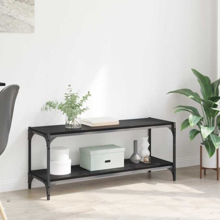 Gabinete de TV Roble Negro 100x33x41cm