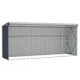 Cobertizo de jardín de pared acero galvanizado 118x382x178 cm de vidaXL, Cobertizos - Ref: Foro24-316231, Precio: 254,69 €, D...
