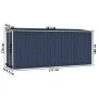 Cobertizo de jardín de pared acero galvanizado 118x382x178 cm de vidaXL, Cobertizos - Ref: Foro24-316231, Precio: 254,69 €, D...