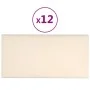 Wandpaneele 12 Stück cremefarbener Samt 30x15 cm 0,54 m² von vidaXL, Wandverkleidung - Ref: Foro24-343787, Preis: 32,37 €, Ra...