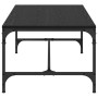 Mesa de Café Roble Negro 100 x 50 x 35 cm Madera contrachapada