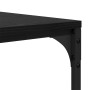 Mesa de Café Roble Negro 100 x 50 x 35 cm Madera contrachapada