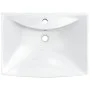 Lavabo de cerámica rectangular con orificio de grifo y desagüe de vidaXL, Lavabos - Ref: Foro24-140688, Precio: 112,94 €, Des...