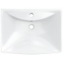 Rectangular ceramic sink with tap hole and drain by vidaXL, Sinks - Ref: Foro24-140688, Price: 115,46 €, Discount: %