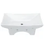 Lavabo de cerámica rectangular con orificio de grifo y desagüe de vidaXL, Lavabos - Ref: Foro24-140688, Precio: 112,94 €, Des...