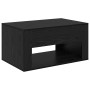 Mesa de Café Roble Negro 80 x 50 x 40 cm Madera contrachapada