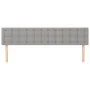 Headboards 2 units of light gray fabric 100x5x78/88 cm by vidaXL, Headboards and footboards - Ref: Foro24-346516, Price: 62,5...