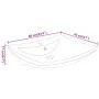 Lavabo de cerámica rectangular con orificio de grifo y desagüe de vidaXL, Lavabos - Ref: Foro24-140688, Precio: 112,94 €, Des...
