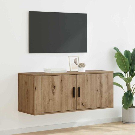 Mueble para TV montado en la pared Roble artesanal en Muebles TV | Comprar online en Foro24