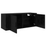 Mueble para TV montado en la pared Roble Negro