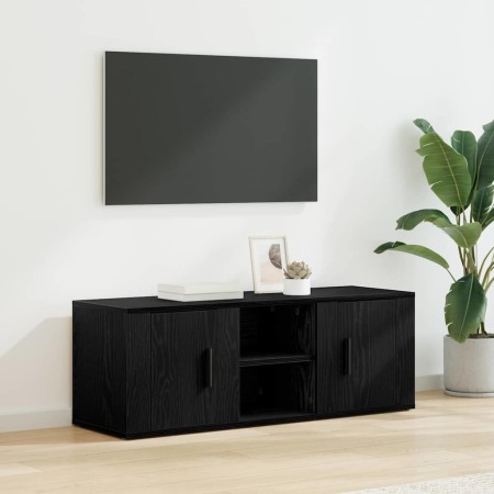 Gabinete de TV Roble Negro 100 x 31,5 x 35 cm