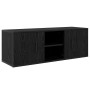 Gabinete de TV Roble Negro 100 x 31,5 x 35 cm