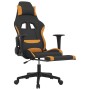 Gaming-Stuhl mit Fußstütze, schwarz und orange Stoff von vidaXL, Gaming-Stühle - Ref: Foro24-3143747, Preis: 122,72 €, Rabatt: %