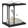 Mesa lateral Roble negro 50 x 35 x 52 cm Madera contrachapada