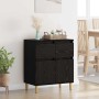 Vitrina Roble Negro 60 x 35 x 70 cm Madera contrachapada
