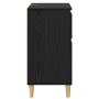 Vitrina Roble Negro 60 x 35 x 70 cm Madera contrachapada