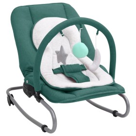 Grüne Baby-Schaukelhängematte aus Stahl von vidaXL, Schaukelstühle und Babystühle - Ref: Foro24-10258, Preis: 88,89 €, Rabatt: %