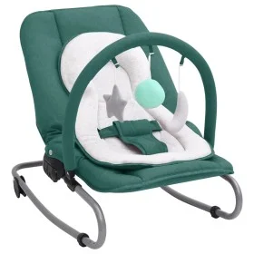 Hamaca mecedora para bebés de acero verde de vidaXL, Mecedoras y sillas para bebés - Ref: Foro24-10258, Precio: 95,00 €, Desc...