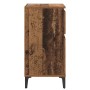 Armario de Noche con cajón 2 pcs Madera vieja 40 x 35 x 70 cm