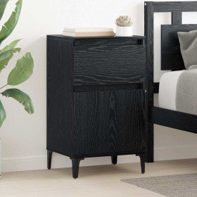 Armario de Noche con cajón 2 pcs Roble negro 40 x 35 x 70 cm en Mesitas de noche | Comprar online en Foro24