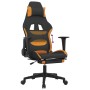 Gaming-Stuhl mit Fußstütze, schwarz und orange Stoff von vidaXL, Gaming-Stühle - Ref: Foro24-3143747, Preis: 122,72 €, Rabatt: %