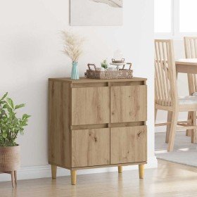 Vitrina Roble artesanal 60 x 35 x 70 cm Madera contrachapada