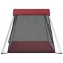 Playpen for babies with red linen fabric mattress by vidaXL, Baby Playpens - Ref: Foro24-10305, Price: 61,13 €, Discount: %