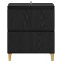 Vitrina Roble Negro 60 x 35 x 70 cm Madera contrachapada