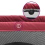 Playpen for babies with red linen fabric mattress by vidaXL, Baby Playpens - Ref: Foro24-10305, Price: 61,13 €, Discount: %