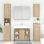 Mueble de lavabo con estante Roble Sonoma 80 x 33 x 60 cm