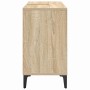 Mueble de lavabo con estante Roble Sonoma 80 x 33 x 60 cm
