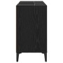 Mueble de lavabo con estante Roble Negro 80 x 33 x 60 cm
