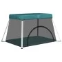 Playground for babies with green linen fabric mattress by vidaXL, Baby Playpens - Ref: Foro24-10306, Price: 67,18 €, Discount: %