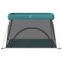 Parque infantil para bebés con colchón tela lino verde de vidaXL, Parques para bebés - Ref: Foro24-10306, Precio: 67,14 €, De...