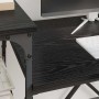 Escritorio Roble Negro 105 x 50 x 90 cm Madera contrachapada
