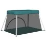 Parque infantil para bebés con colchón tela lino verde de vidaXL, Parques para bebés - Ref: Foro24-10306, Precio: 67,14 €, De...