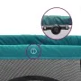 Playground for babies with green linen fabric mattress by vidaXL, Baby Playpens - Ref: Foro24-10306, Price: 67,18 €, Discount: %