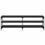 Gabinete de TV Roble Negro 160 x 30 x 50 cm