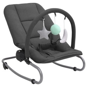 Rocking baby swing in anthracite gray steel by vidaXL, Rocking chairs and baby chairs - Ref: Foro24-10248, Price: 90,80 €, Di...