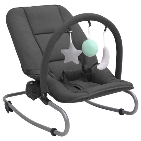 Anthrazitgrauer Babyschaukelstuhl aus Stahl von vidaXL, Schaukelstühle und Babystühle - Ref: Foro24-10248, Preis: 90,80 €, Ra...