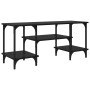 Gabinete de TV Roble Negro 102 x 35 x 45,5 cm