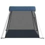 Playground for babies with navy blue linen fabric mattress by vidaXL, Baby Playpens - Ref: Foro24-10304, Price: 60,19 €, Disc...