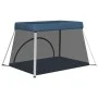 Playground for babies with navy blue linen fabric mattress by vidaXL, Baby Playpens - Ref: Foro24-10304, Price: 60,19 €, Disc...