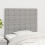 Kopfteile 2 Einheiten aus hellgrauem Stoff 100x5x78/88 cm von vidaXL, Kopf- und Fußteile - Ref: Foro24-3116756, Preis: 63,53 ...