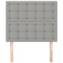Headboards 2 units of light gray fabric 100x5x78/88 cm by vidaXL, Headboards and footboards - Ref: Foro24-3116756, Price: 62,...