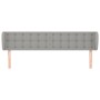 Kopfteil aus hellgrauem Stoff, 203 x 23 x 78/88 cm von vidaXL, Kopf- und Fußteile - Ref: Foro24-3117600, Preis: 78,35 €, Raba...